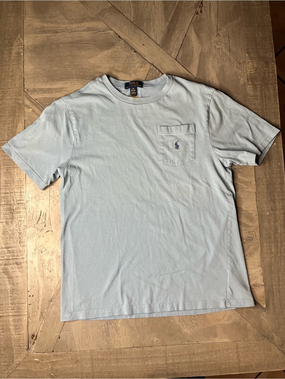 Polo by Ralph Lauren Pale Blue Pocket Tee